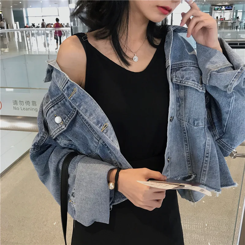 Новая стильная короткая ковбойская куртка для женщин | Женская одежда