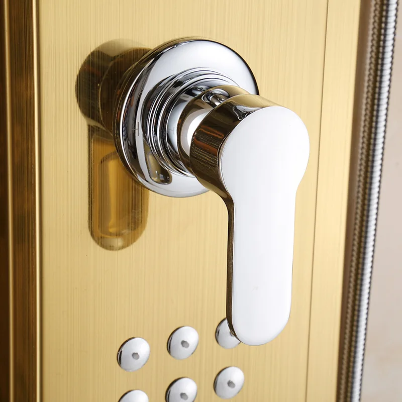 Душевая панельная башня impoco 5 в 1 многофункциональная душевая панель из