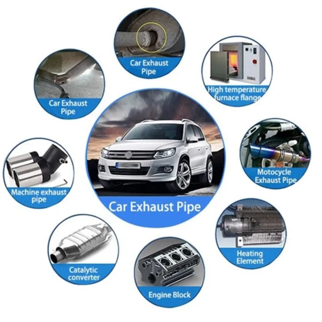 Набор для ремонта труб выхлопной системы автомобиля с высокой температурой до