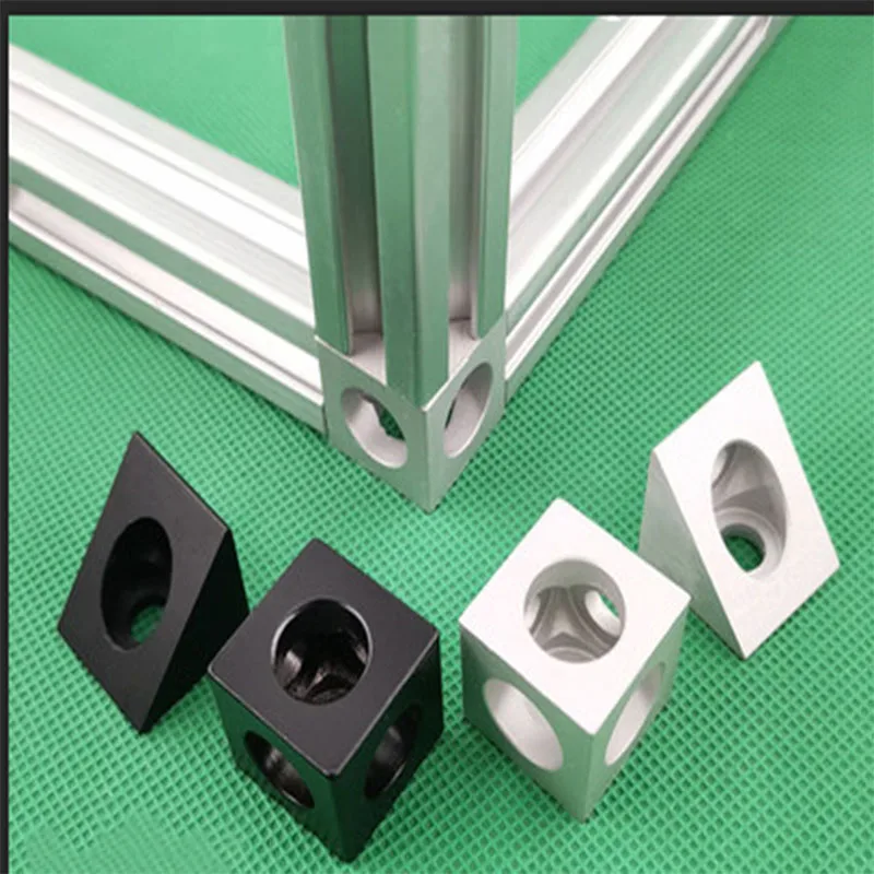 1515 2020 алюминиевый профиль квадратный двухсторонний Трехходовой разъем