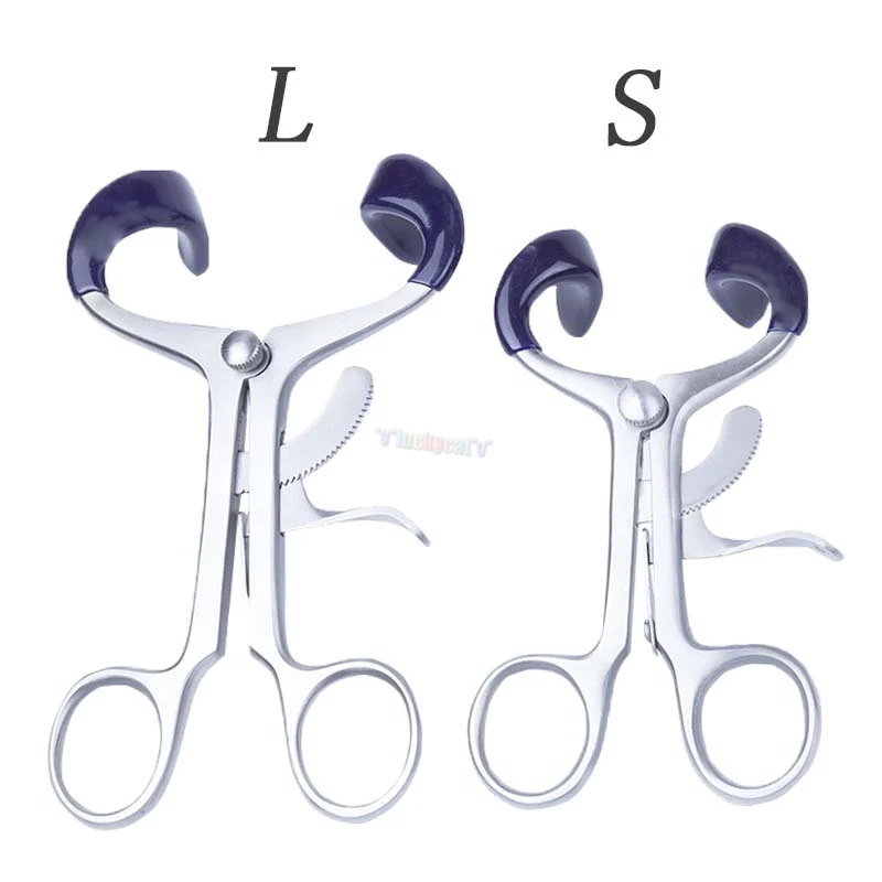 

1pcs Stainless Steel Dental Mouth Retractor L/S size Orthodontic oral Opener With Silicone Pad Autoclavable Mouthpiece New type
