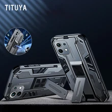 Magnetic Holder Armor Phone Case For Xiaomi 10S 11 Lite 11T 11Utral Pro Redmi 40 Note9 10 Pro Anti-Fall Protection Back Covers