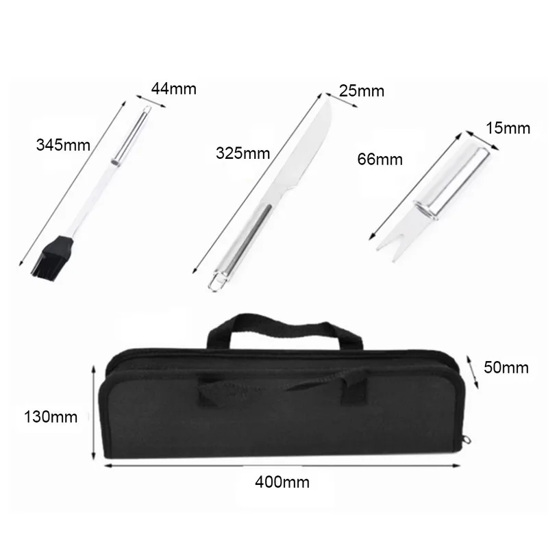 

26Pcs Stainless Steel BBQ Grilling Tools Set Barbecue Utensil Accessories Camping Outdoor Cooking Tools Kit With Aluminum Box