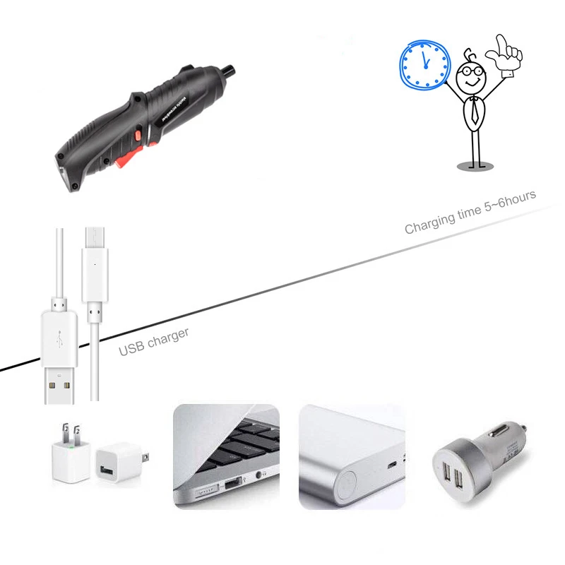 3 6 V Аккумуляторная Мини электрическая отвертка Форма Переключение Мощность