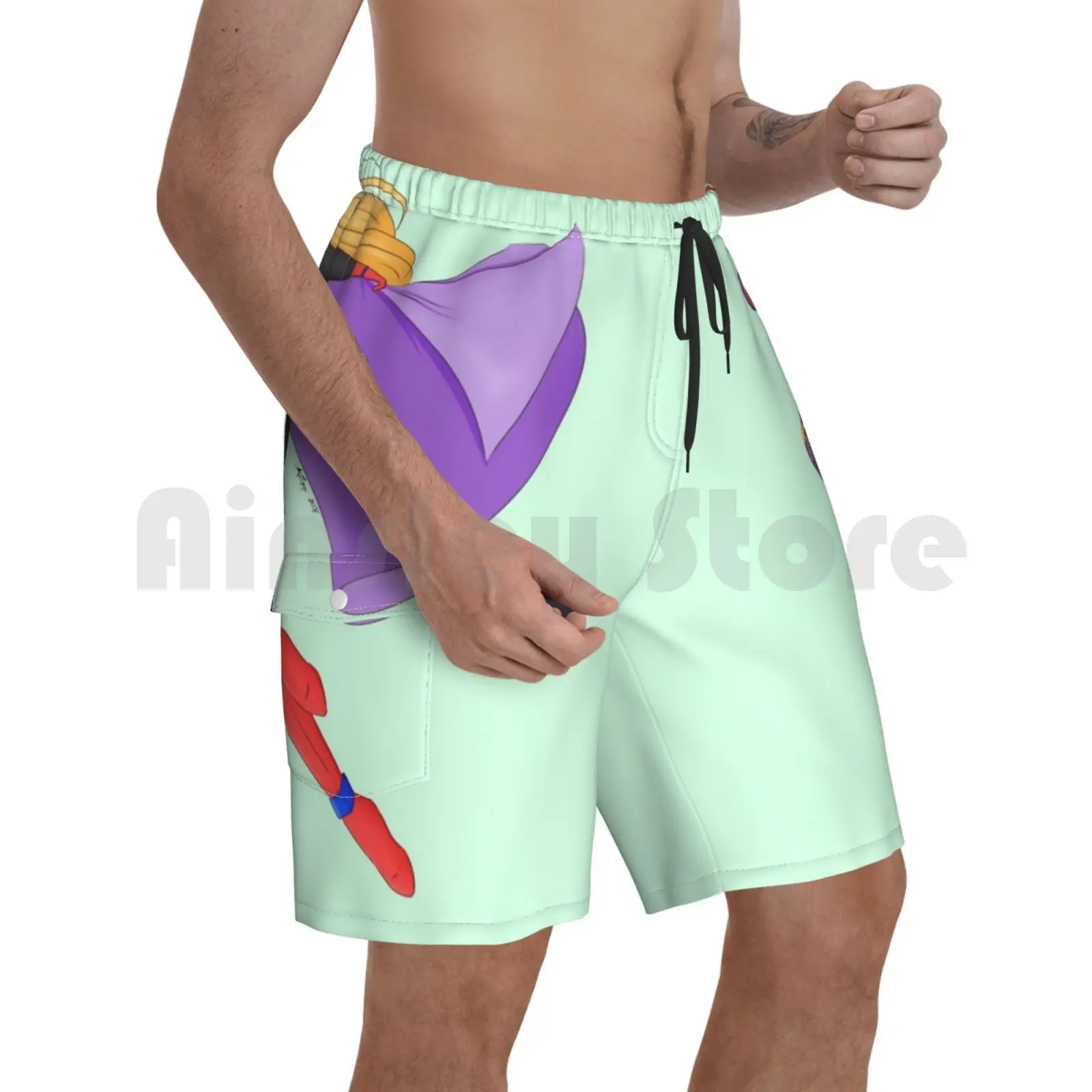 

Пляжные шорты, полный круг, СТРИМ, комикс, оригинальный герой супергероя