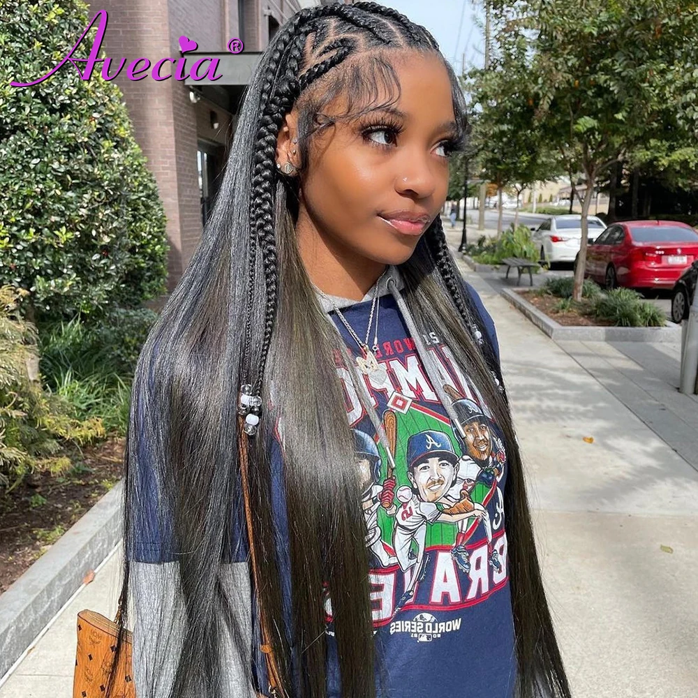 Прямые парики из человеческих волос на полной сетке бразильские Реми