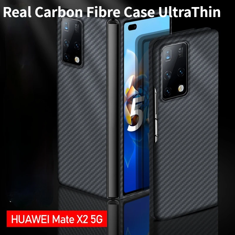 

Чехол из настоящего углеродного волокна для Huawei Mate X2, чехол для Huawei Mate X2, чехол для Huawei MateX2, чехол для телефона