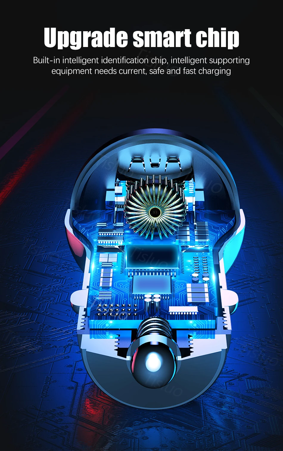 Автомобильное зарядное устройство с двумя USB-портами 3 1 А светодиодный дисплей