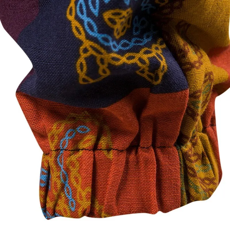 Брюки мужские на шнурке спортивные джоггеры с цветочным принтом повседневные