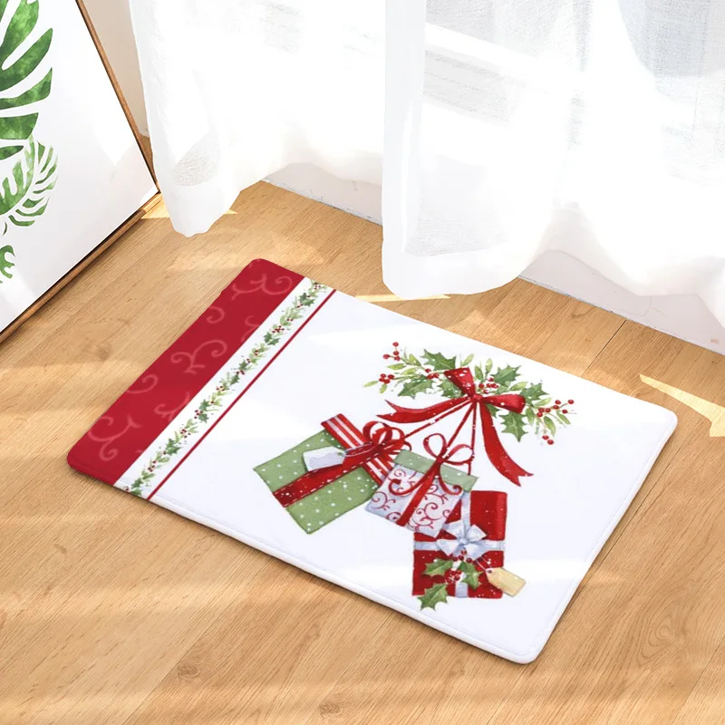 Zeegle Рождественский декоративный коврик для двери коврики дома