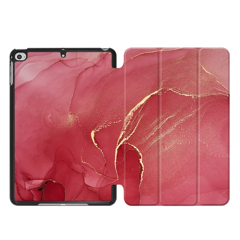 MTT из искусственной кожи чехол для iPad Mini 5 7,9 дюймов мраморная Текстура Магнитная откидная подставка умный чехол для iPad mini 4 7,9'' - Цвет: IP01