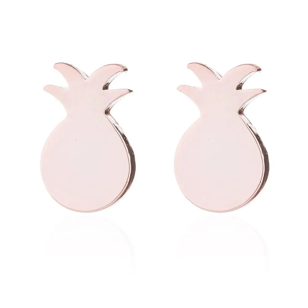 Женские серьги-гвоздики с ананасом FENGLI модные шикарные тропические фруктовые