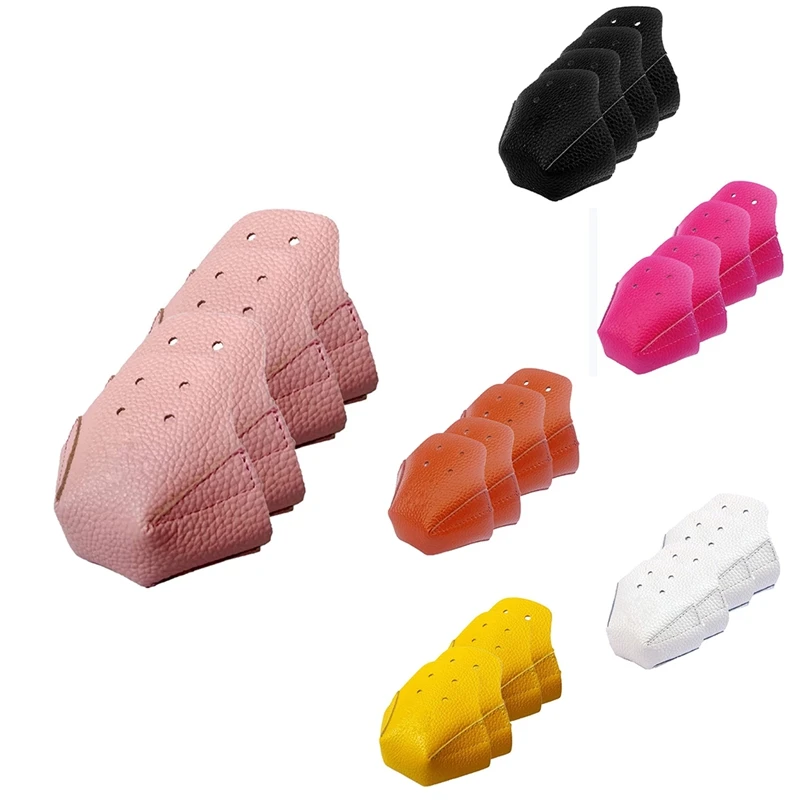 

4 Pcs Toe Cap Guards Protectors Toe Caps Artificial Leather Roller Skate Cap Protectors for Quad Roller Skate