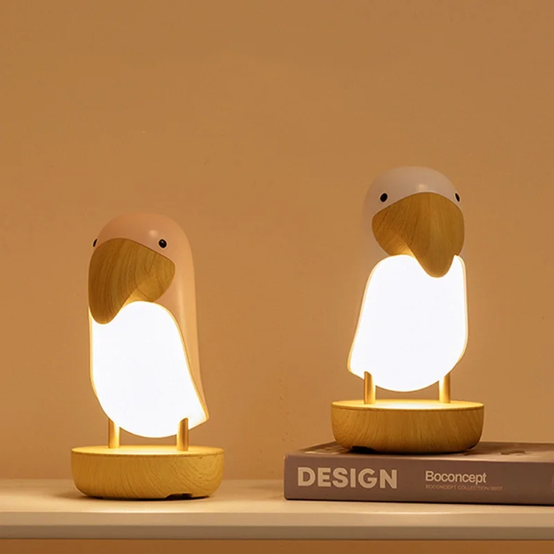 

Светодиодный ночсветильник Toucan Bird с USB-зарядкой, освещение для спальни, настольная лампа с регулируемой яркостью для дома, комнаты, кабинета...