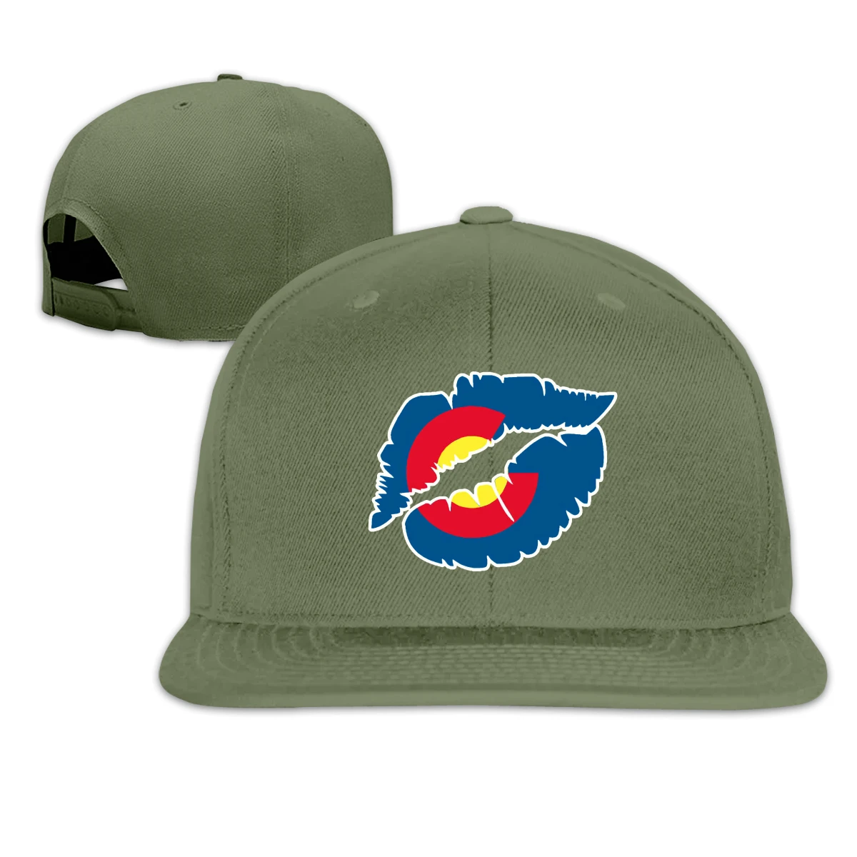 

Colorado Flag Heart T men's womens Fashionable breathable Sun Caps