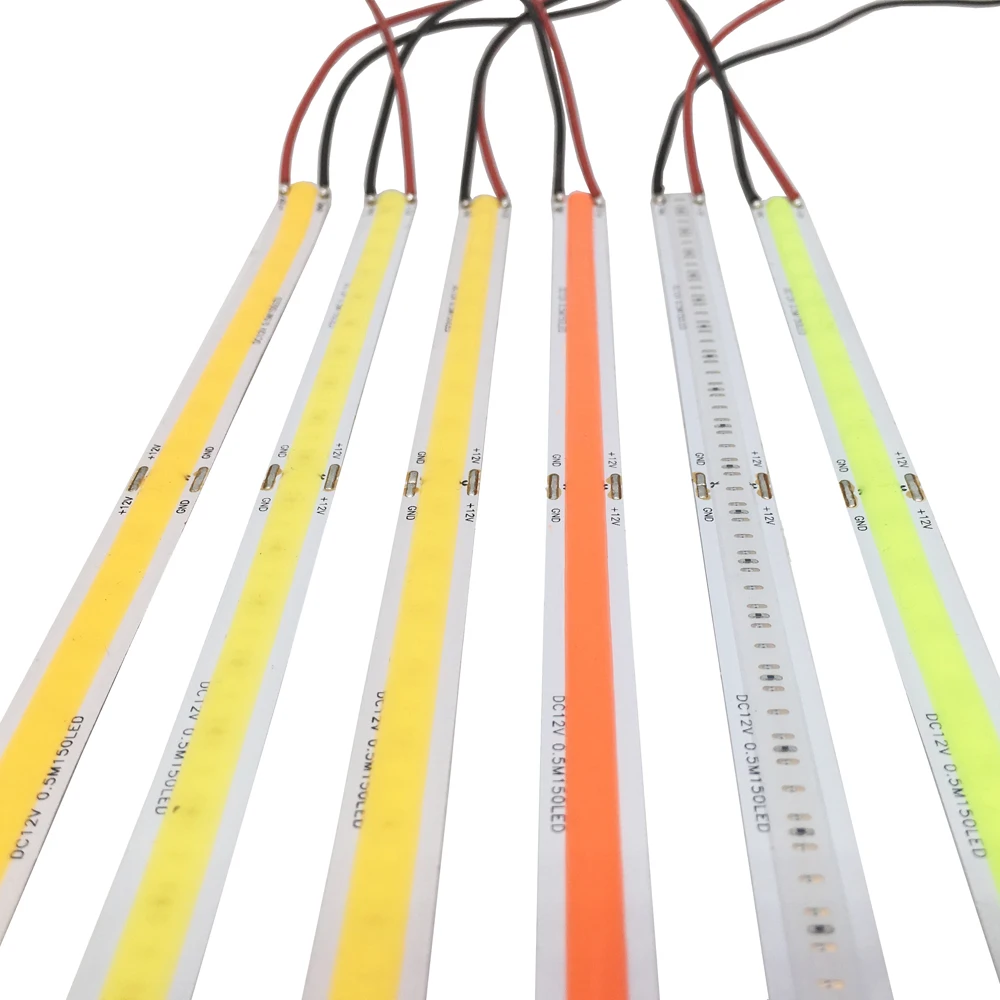 DC12/24 V Высокая плотность COB/FOB Led гибкая полоса света 14 Вт/м RA80 холодный белый/теплый