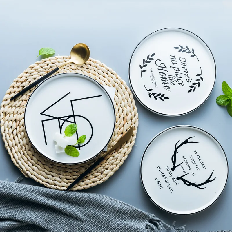 LEKOCH благодарности и отзывы креативная керамическая тарелка модная простая