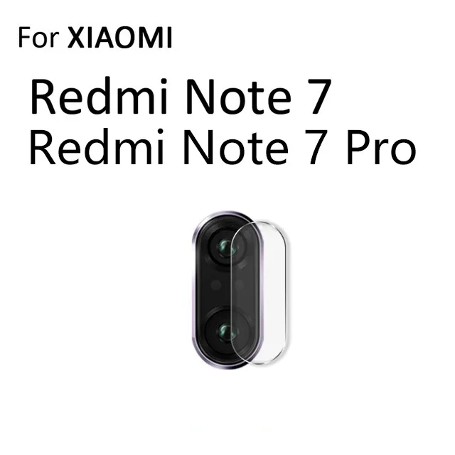 Задняя камера из закаленного стекла для объектива Xiaomi mi 9T Pro A3 Защитная пленка для экрана для Red mi Note 8 7 6 5 Pro на Red mi 7 7A 6 6A 5 Plus - Цвет: For Redmi Note 7