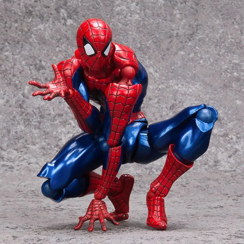 16cm Disney Marvel The Avengers Super Hero Spiderman Action Figures Toys Amazing BJD Spider Man Model Boxed Gifts for Kids Boy |