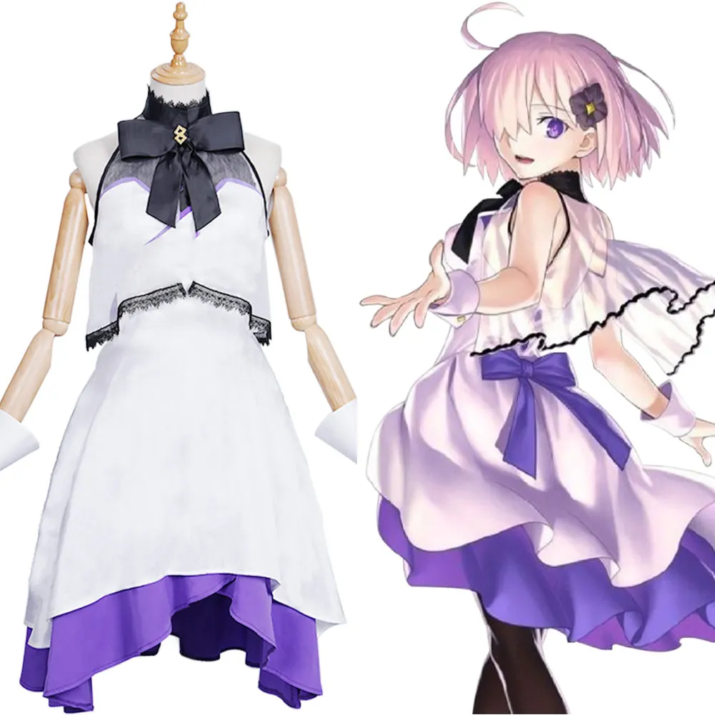 

FGO Fate Grand Order The Fifth Anniversary Mash Kyrielight Cosplay Costume Dress Outfits Halloween Carnival Suit