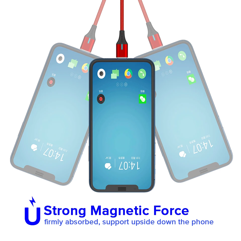 Магнитный usb-кабель Venroii 5A type C для huawei mate 20 Lite P30 Pro, нейлоновый провод для быстрого заряда для телефона Xiaomi, шнур для быстрой зарядки