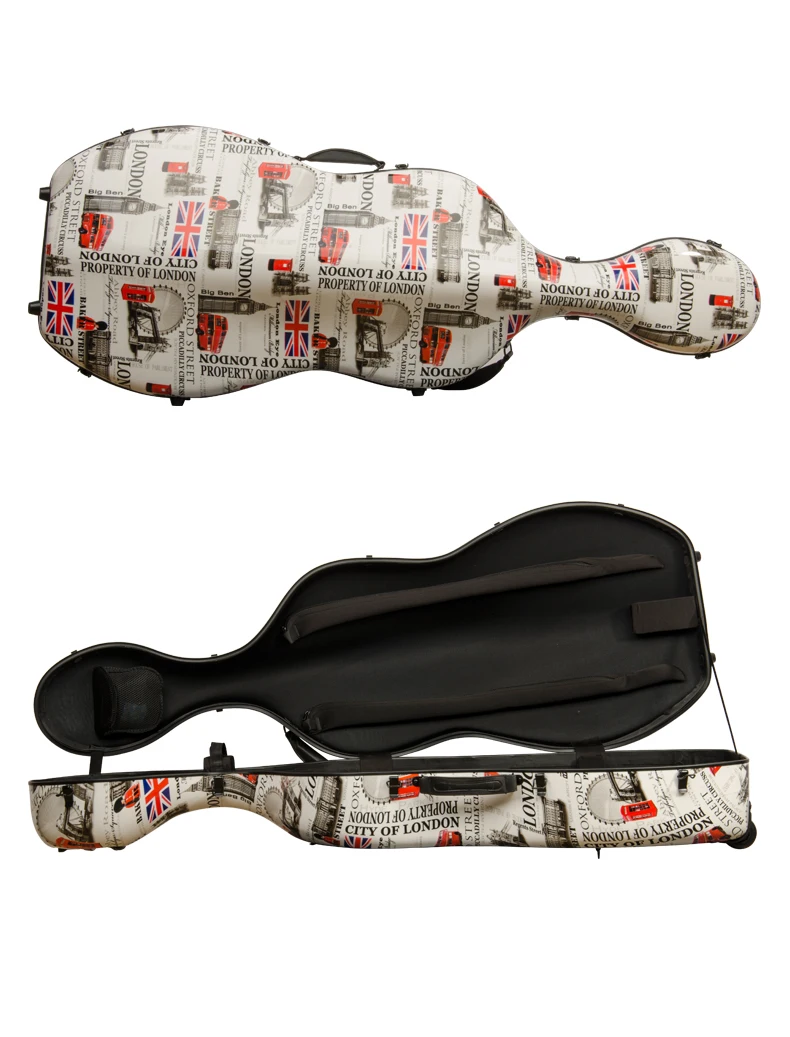 УГЛЕРОДНЫЙ цветной композитный футляр для виолончели 4/4 легкий вес 3 5