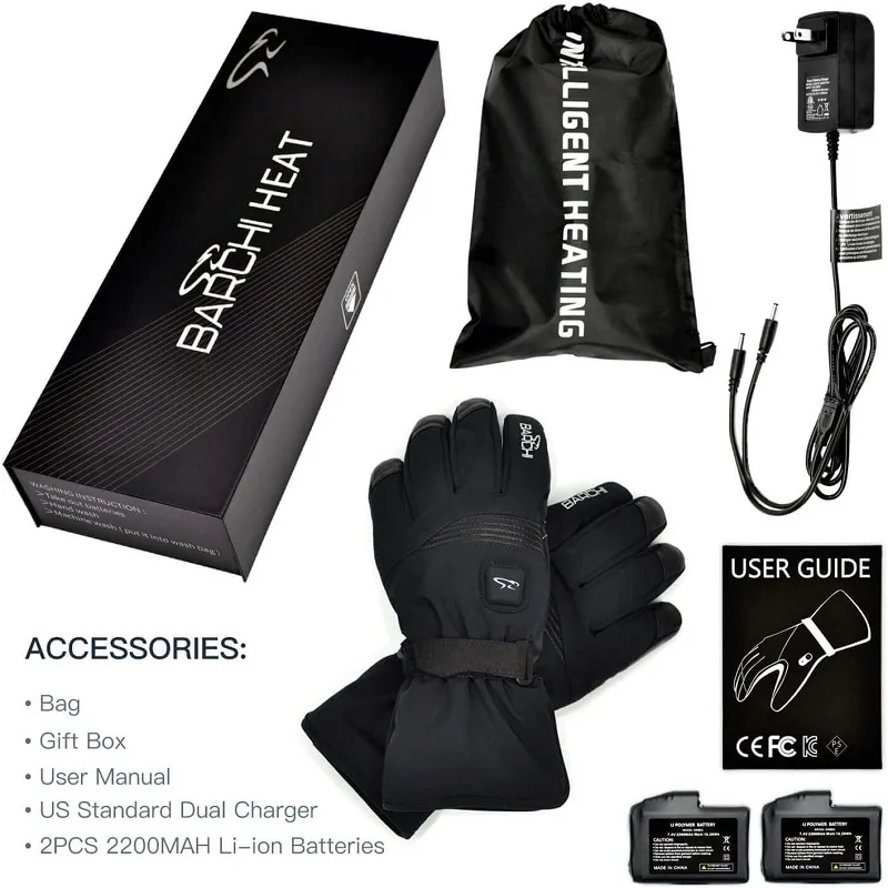 

Savior Heat Heated Gloves Motorcycle Gloves Constant Temperature Windproof 100% Waterproof Cycling Gloves 2021