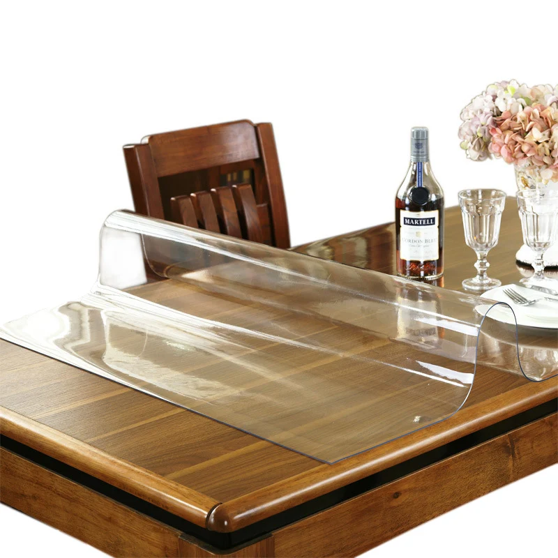 Прозрачный ПВХ компьютерный стол коврик кофейная скатерть из мягкого стекла