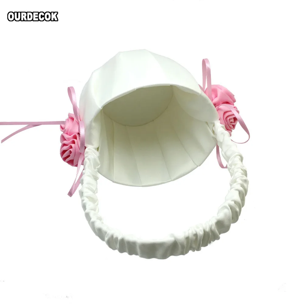 Цветочные корзины для девочек свадебных церемоний корзина подружки невесты