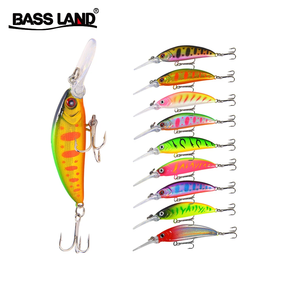 Bassland ima japan minnow 6g 7 см Тонущая длинная литая жесткая приманка для рыбалки морская