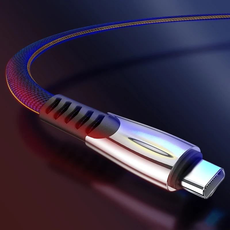Кабель USB Type-C 3 м в нейлоновой оплетке адаптер для быстрой зарядки А шнур C кабель