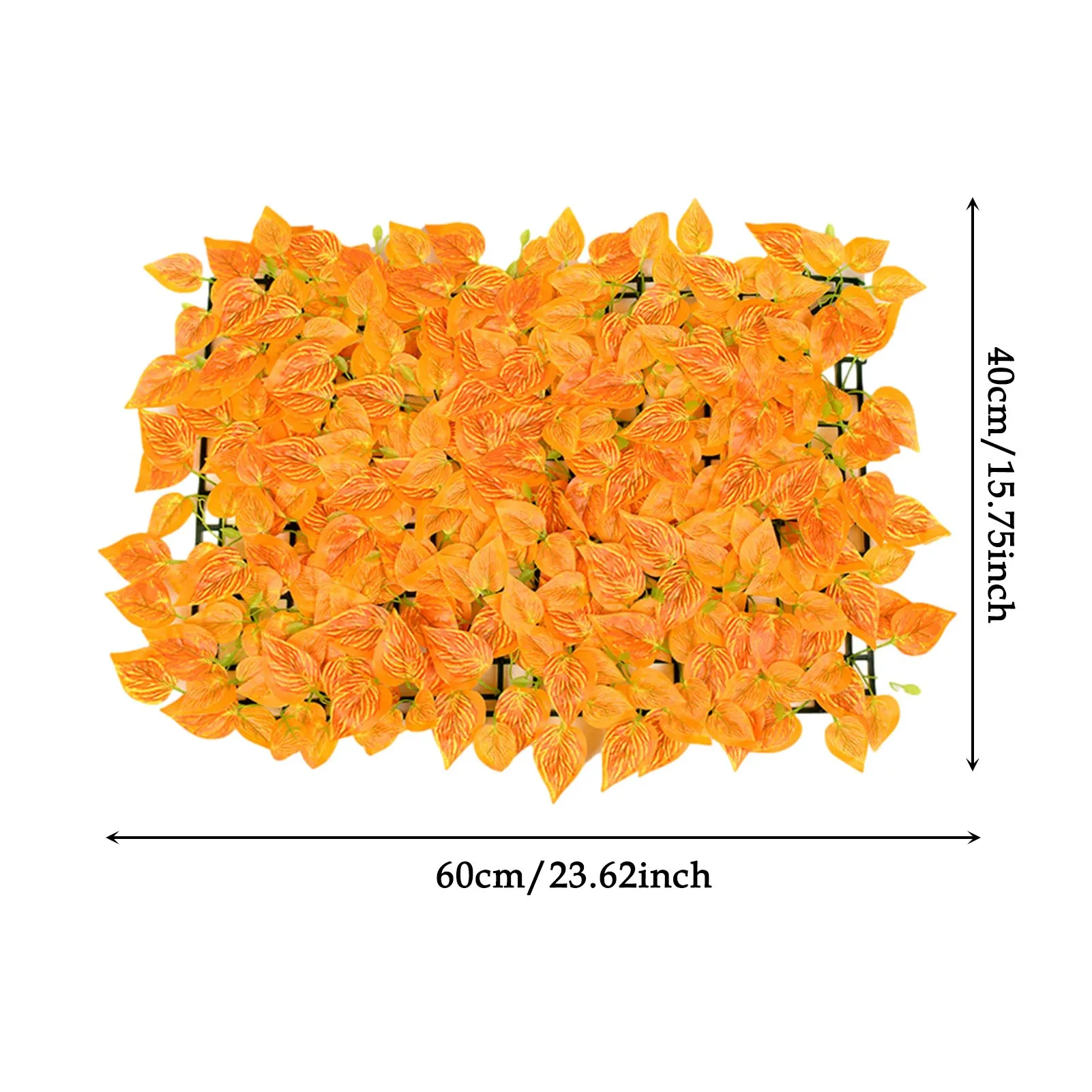 

40x60cm Artificial Green Leaf Panels Privacy Hedge Screen Walls Fences Realistic Artificial Plant Wall For Household Garden Deco