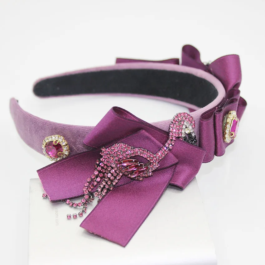 Барокко Стиль пламя птица горный хрусталь геометрическая фиолетовая Женская