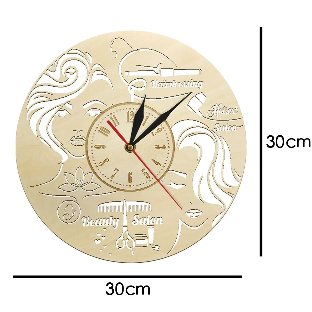 Женский парикмахерский салон настенные часы деревенский домашний декор