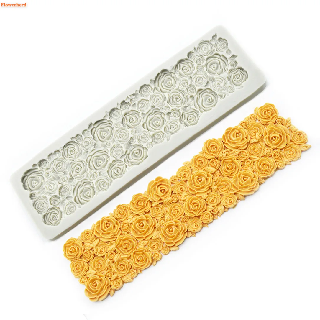 Новинка силиконовая форма 3D розы для помадки торта украшения дня рождения