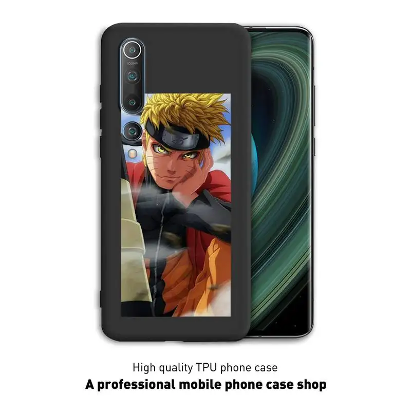 

Japan Animation Naruto Phone Case Black Cover For Xiaomi 6X 8 8Lite 9T 10 10Lite Note 8 8T 9Pro 9Promax Cases
