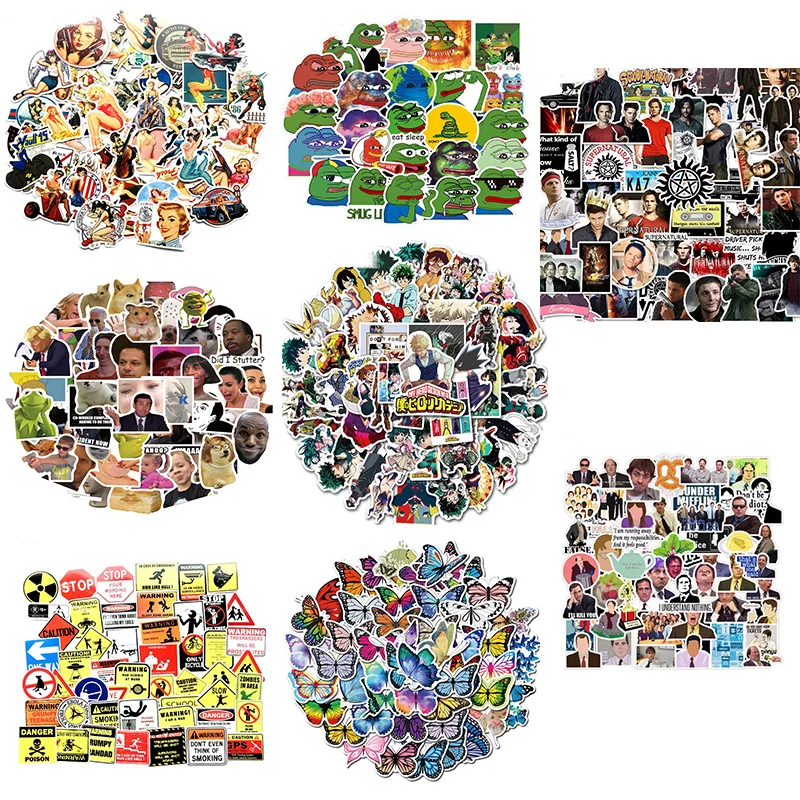 

Stickers paster Cartoon characters anime movie funny decals scrapbooking diy phone laptop waterproof decorations