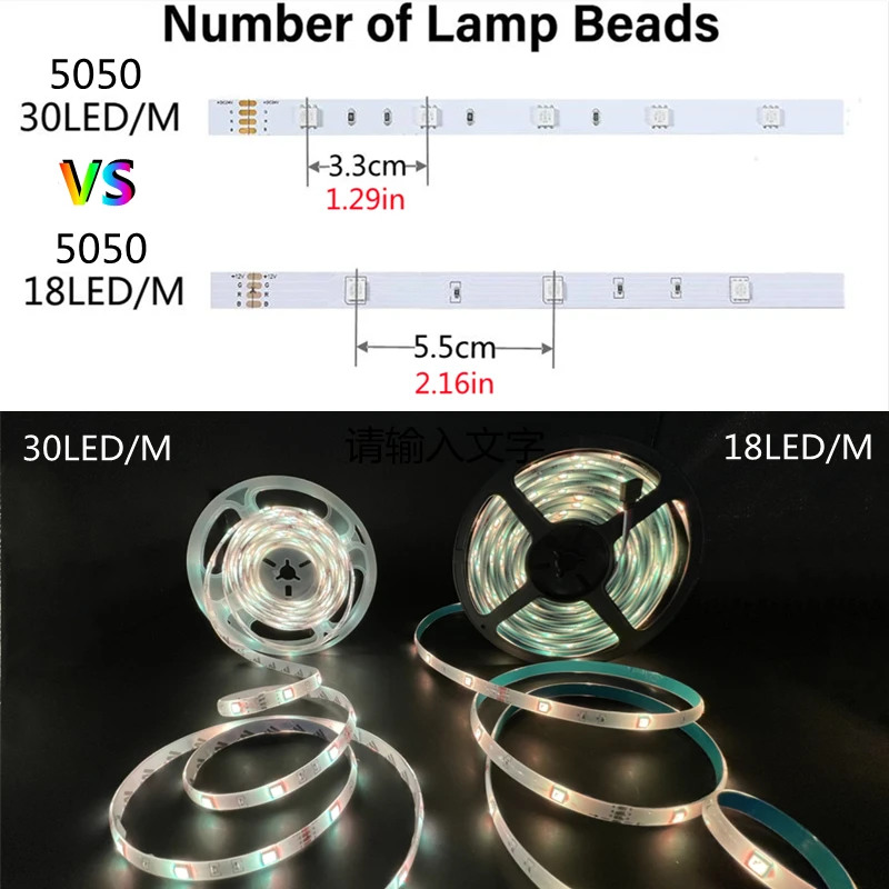 Светильник ная лента SMD 5050 водонепроницаемая гибкая Диодная Светодиодная с Bluetooth