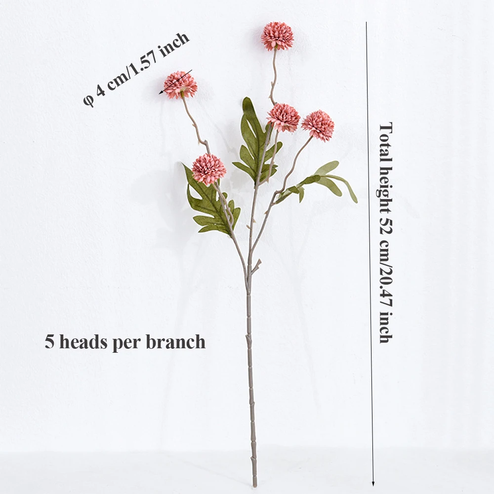 SunMade Ins ститль ветки одуванчика шаровые одуванчики шелковые искусственные цветы