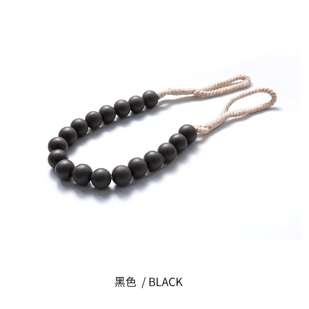 

Modern simple and creative free perforated macaron curtain strap spot curtain accessories room accessories