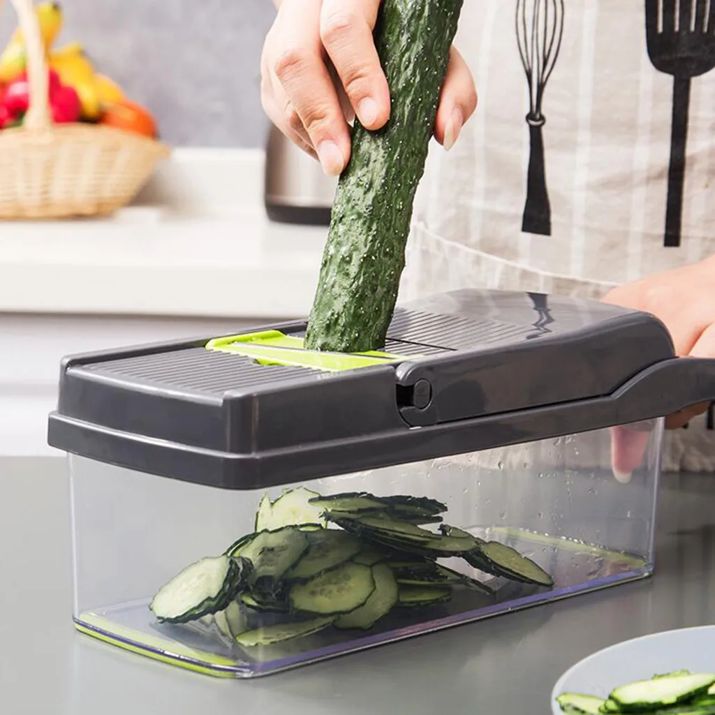 7 в 1 Кухня гаджеты Фрукты резак для овощей измельчитель морков измельчители