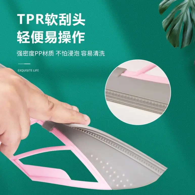 Резиновая щетка с ручным нажимом Швабра Волшебная скребок для мытья пола