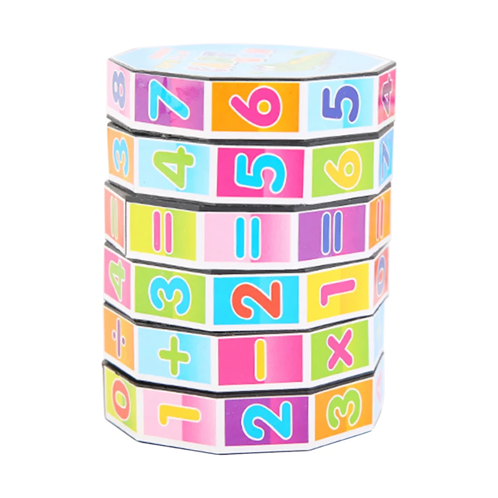 

Magic Colorful Cubes Cylinder Montessori Puzzle Math Learning Early Educational Game Kids Toy Gift for Children