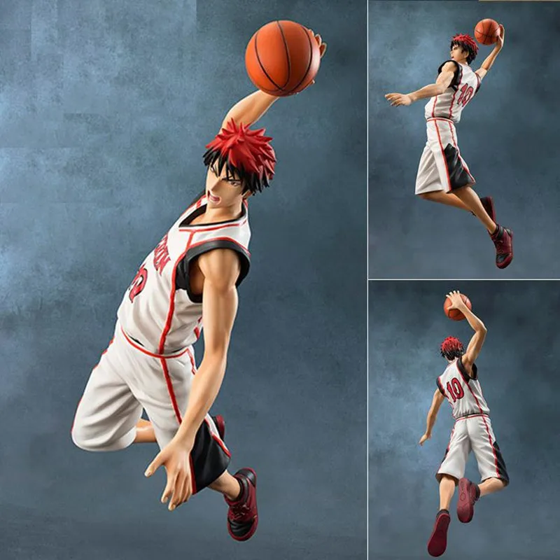 24 см Новое поступление японского аниме Куроко Баскетбол Кагами Тайга Tetsuya Kuroko ПВХ фигурка Коллекционная модель игрушки lelakaya