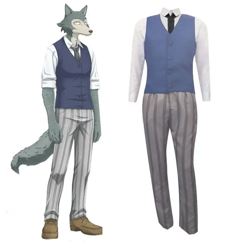 Костюм для косплея из аниме Beastars костюм с маской серого волка легоши униформа