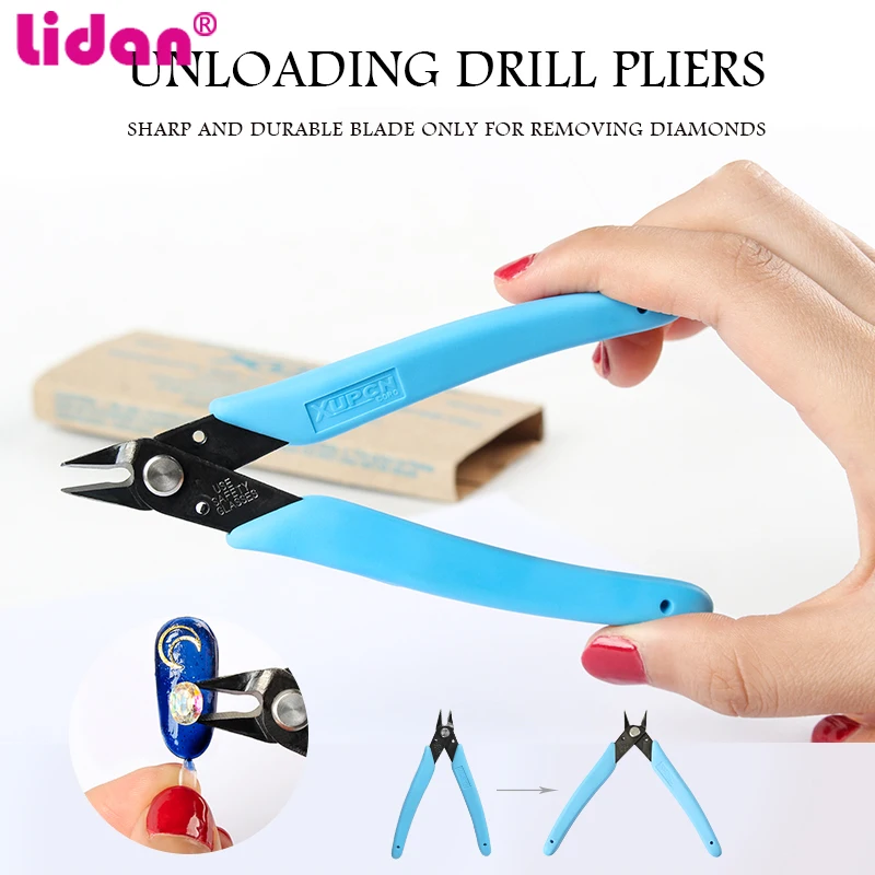 Синие Мини плоскогубцы из нержавеющей стали 1 шт. инструмент для удаления кусачек