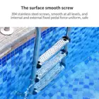 Лестница для бассейна, сменная Нескользящая лестница из нержавеющей стали, с нескользящей педалью, аксессуары для бассейна