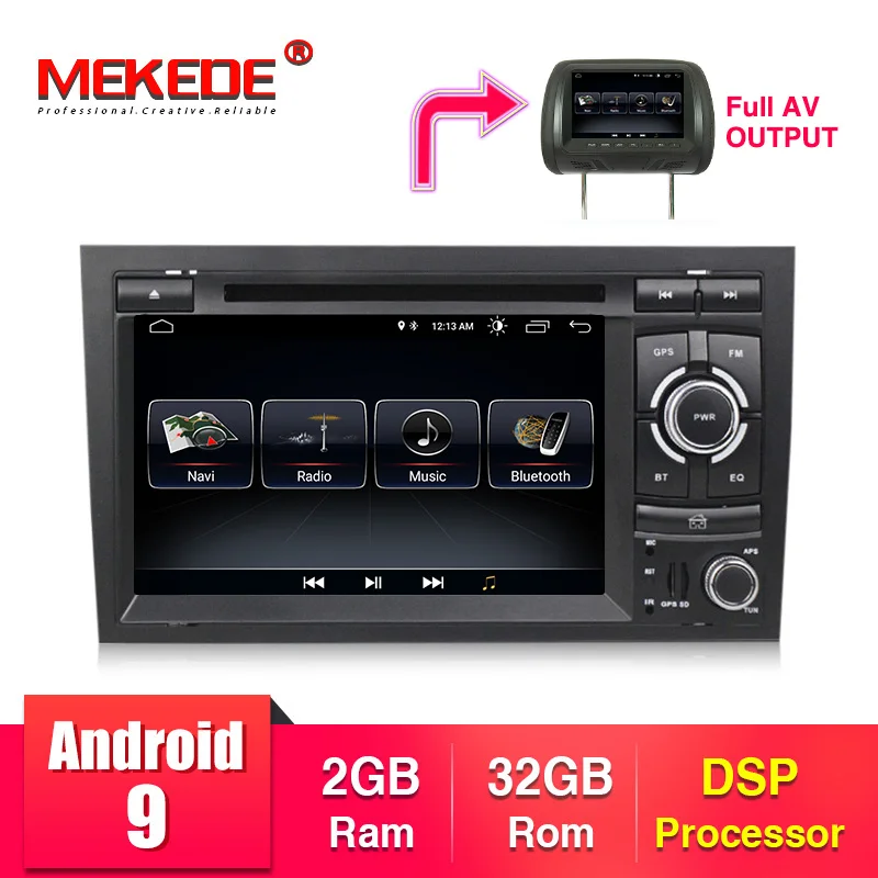HD Android 9 2 din емкостный экран автомобильный DVD для Audi A4 B6 B7 S4 автомобильный Радио gps Навигация стерео головное устройство