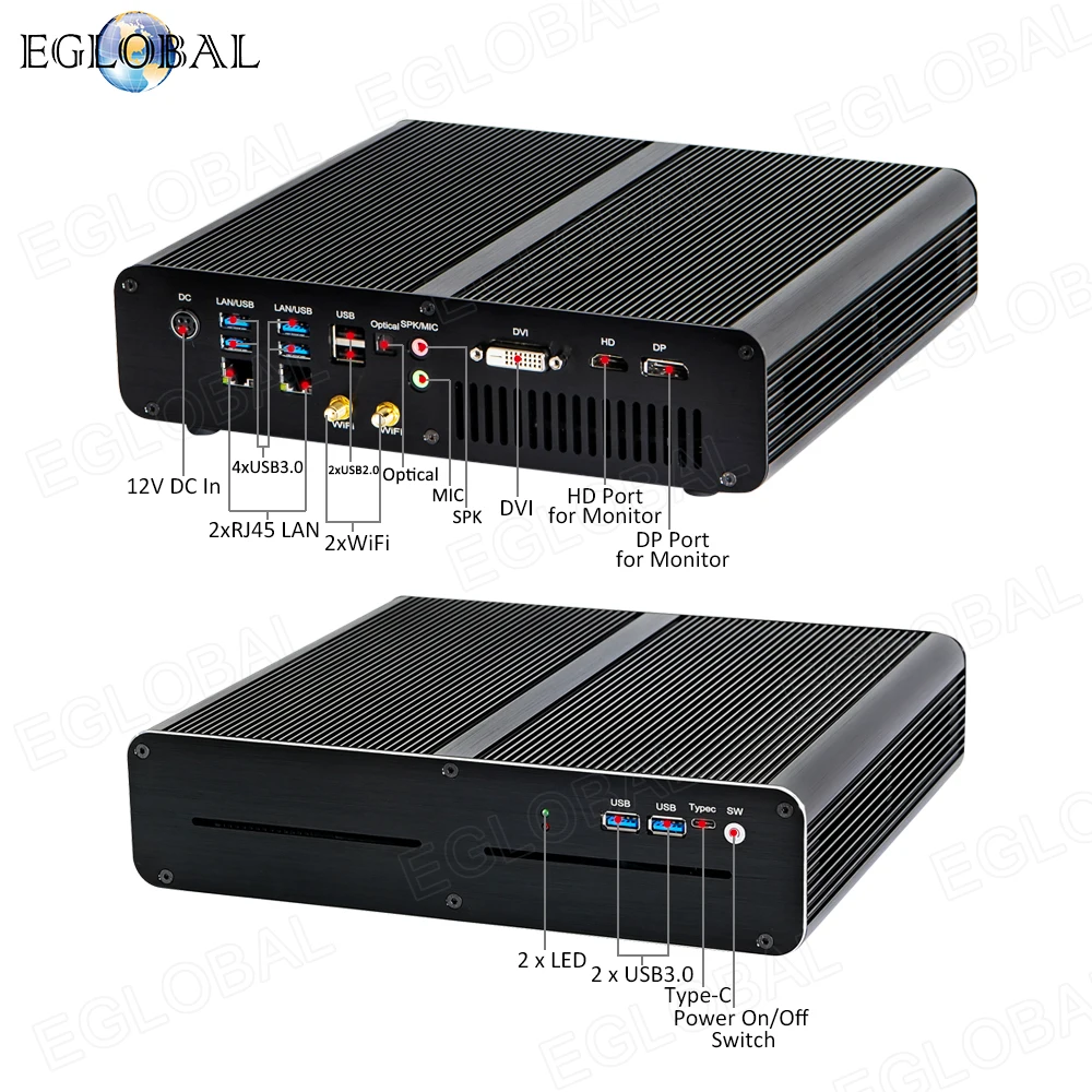 HDMI DP DVI max 8K HTPC GTX 1650 GPU маленький компьютер Intel Core i7 9700F i5 9400F 7820HQ мини игровой ПК Windows