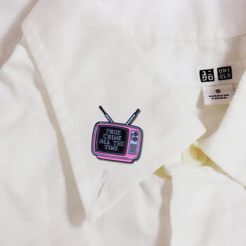 SSDGM брошь MFM Ретро ТВ значок отличный подарок для любителей истинных преступников